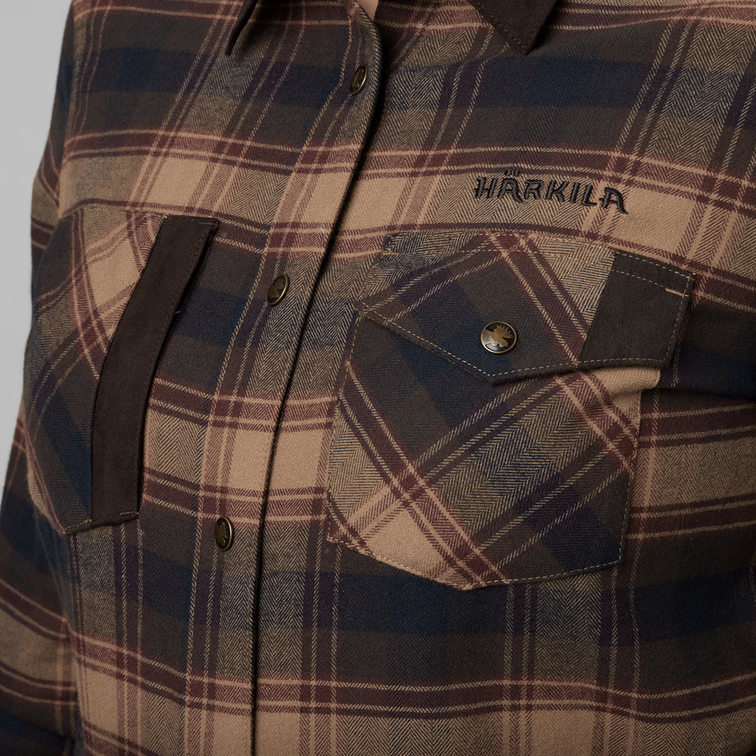 Aivak L/S Skjorta - Dam BURGUNDY / XL