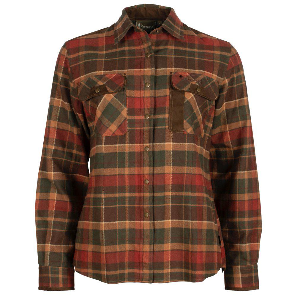 Skjorta Prestwick Exclusive Dam D.GREEN/TERRACOTTA / XL
