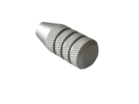 Slutstycksknopp T3/ T3X SILVER (RÄFFLAD) / ONE SIZE