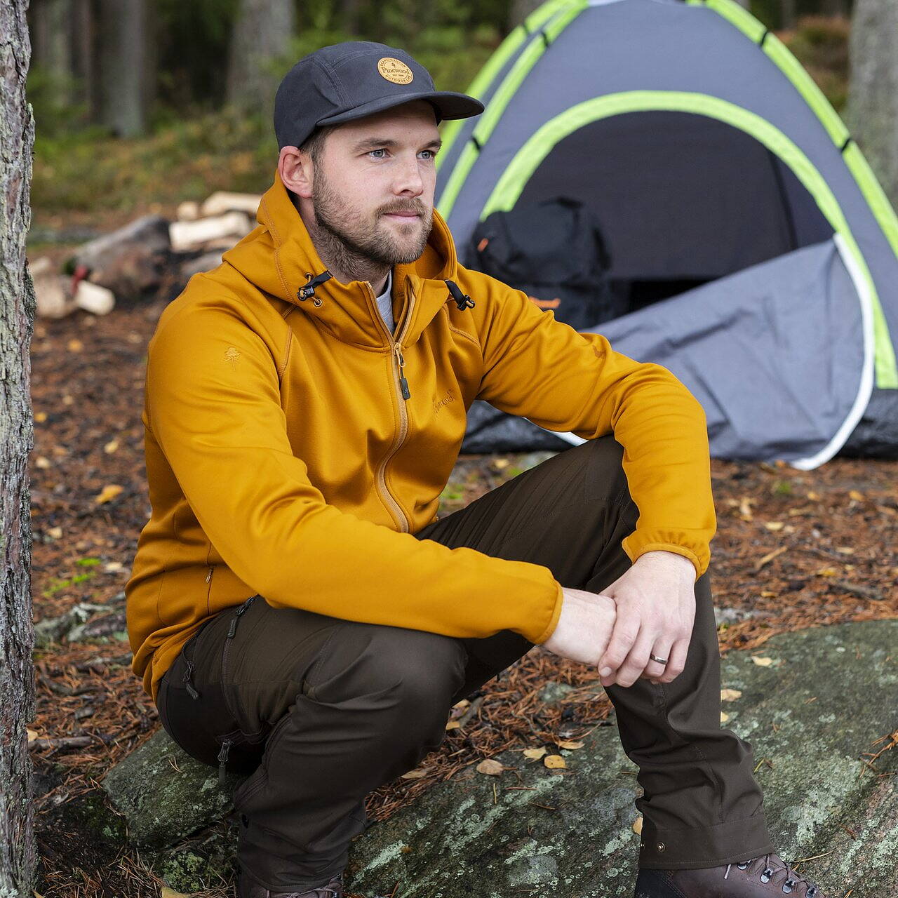 Byxa Abisko Brenton OLIVE/SUEDEBROWN / D116