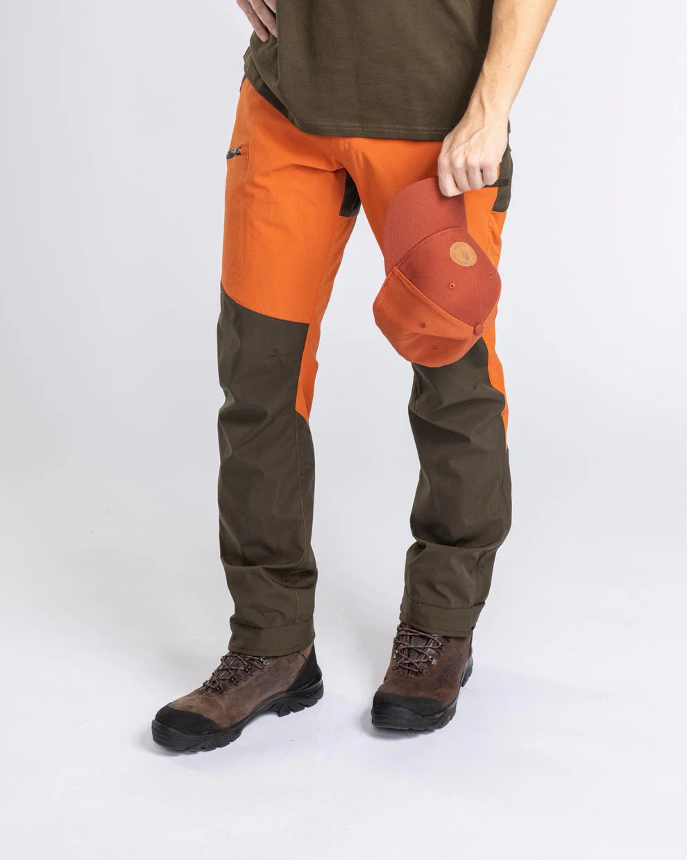 Byxa Abisko Brenton B.ORANGE/MOSSGREEN / D116