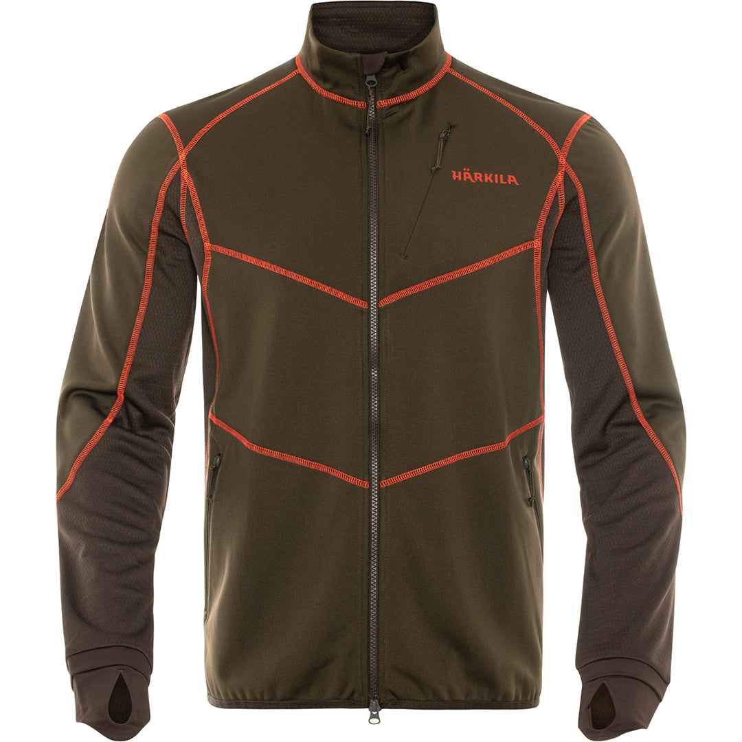 Scandinavian Fleece Jacka WILLOW GREEN/SHADOW BROWN / L