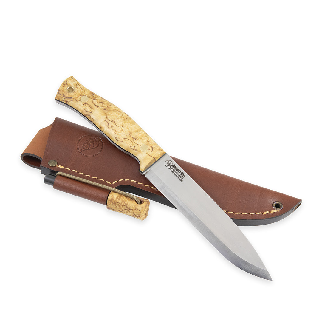 No.14 Swedish Forest Knife Masurbjörk MASURBJÖRK MED TÄNDSTÅL / ONE SIZE
