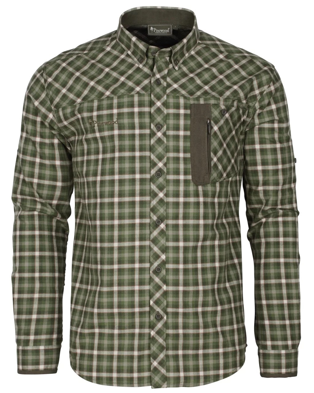 Wolf Shirt Men OFFWHITE/PINEGREEN / 5XL