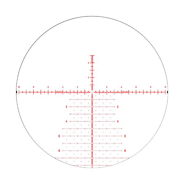 Theos 6-36x56 FFP APR-2D Black MRAD Belyst Långhålls Sikte