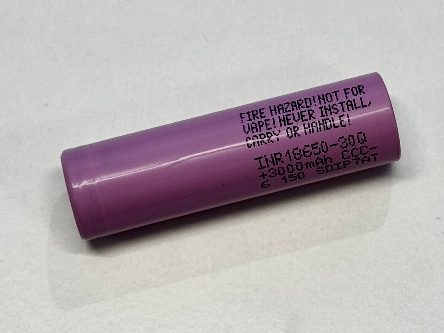 Batteri 18650 3000 mAh Li-ion Unprotected