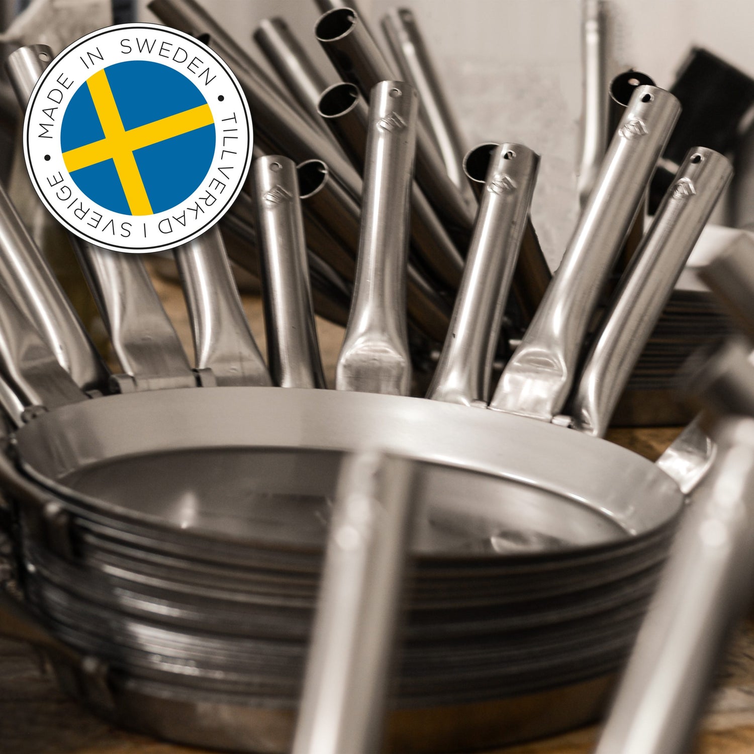 Jägarstekpanna Original med Fällbart Rörhandtag