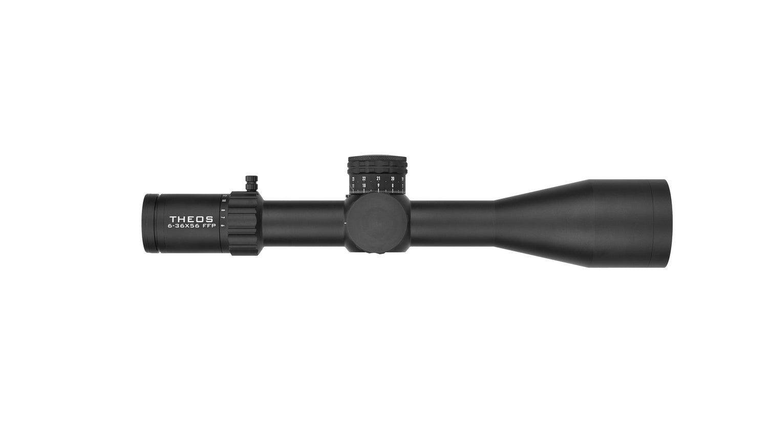 Theos 6-36x56 FFP APR-2D Black MRAD Belyst Långhålls Sikte