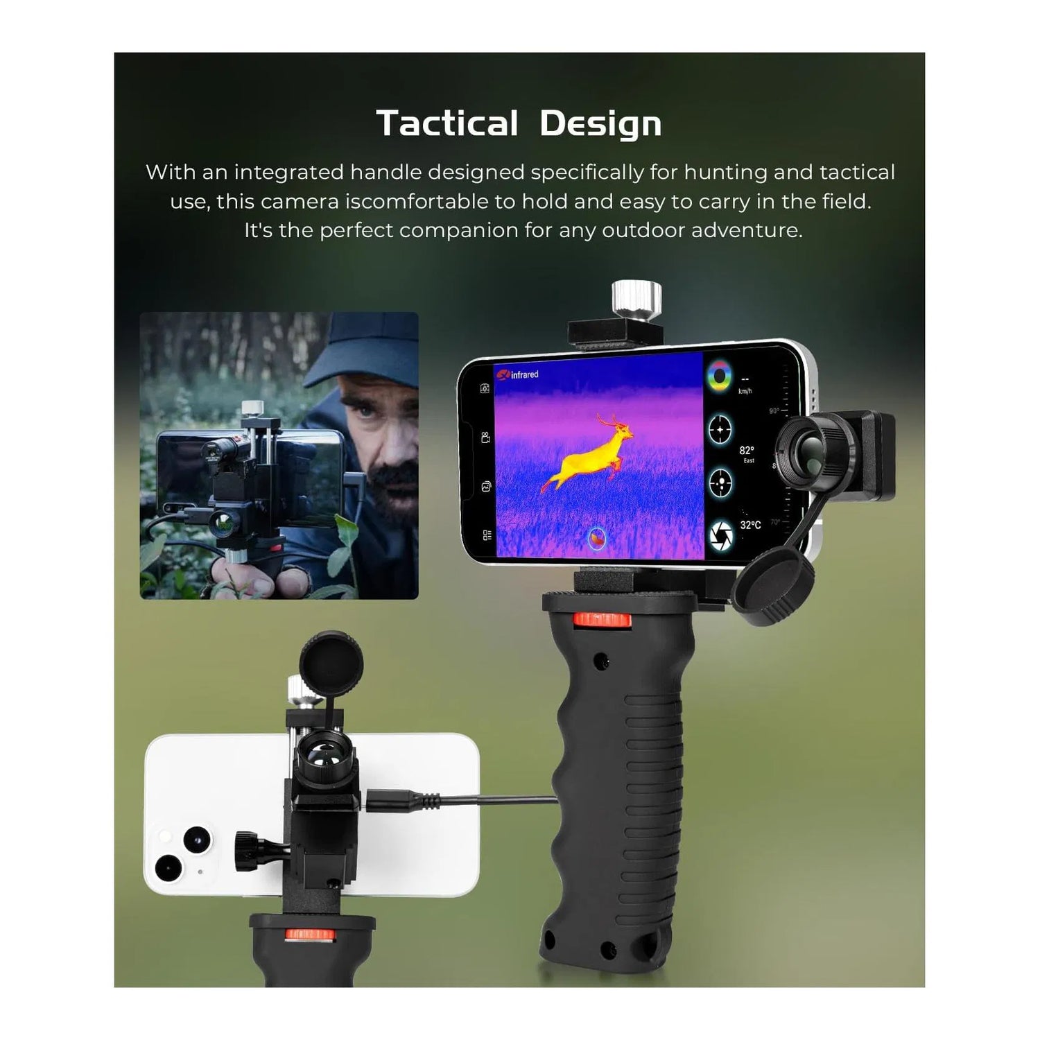 T2 PRO 256 x 192 Värmekamera För Android Mobiltelefoner Eller Plattor USB-C