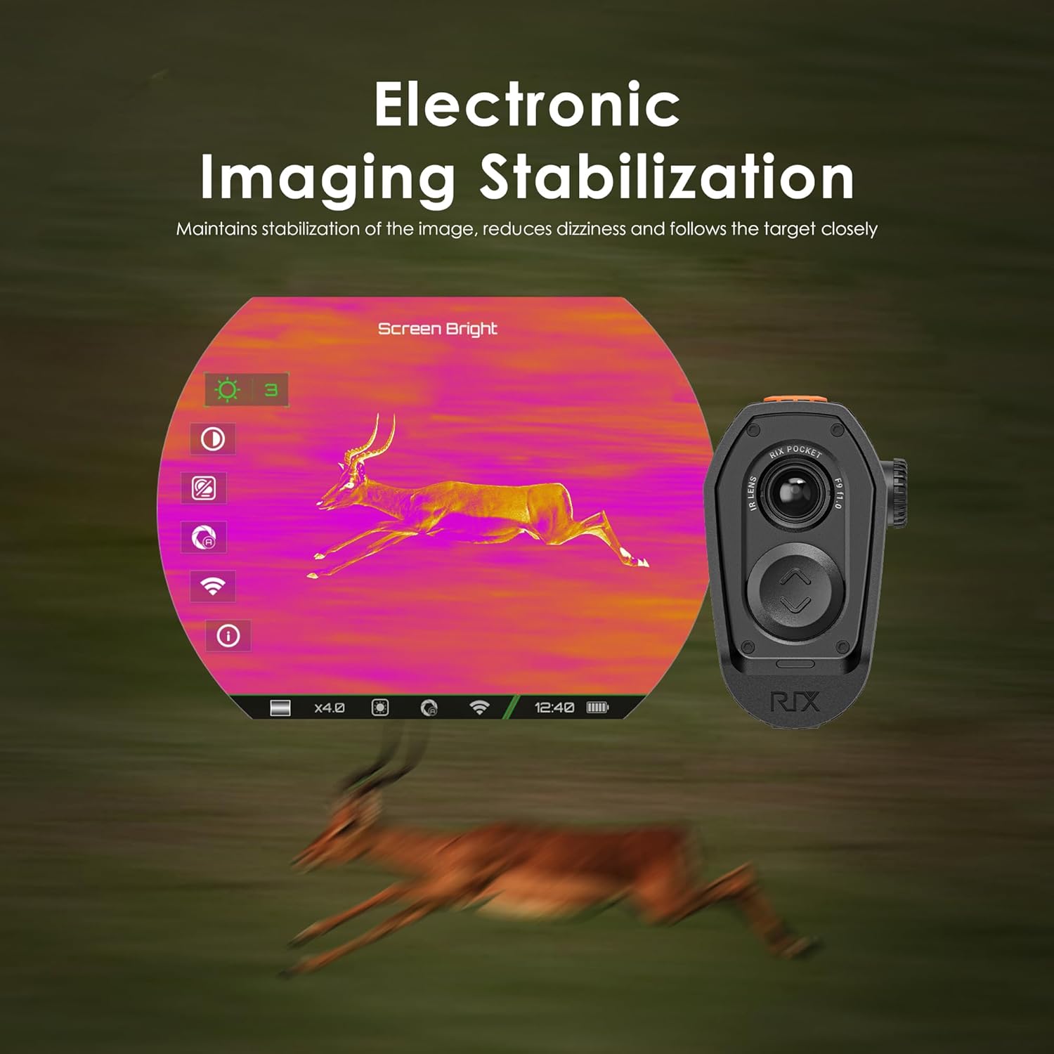 Pocket K2 256x192, 9 mm Värmekamera