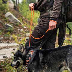Retriverkoppel med invävd reflex 190 cm i flera färger ORANGE / EN STL