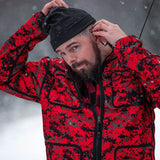 Jämtland Pixel Jacka RÖD/SVART / 3XL