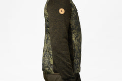 Theo Hybrid Camo Fleece Jacka INVIS GREEN / M
