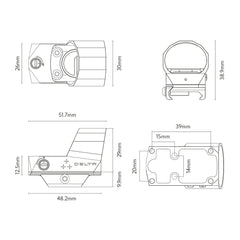 Minidot 3 Holografiskt Rödpunktssikte EN STL