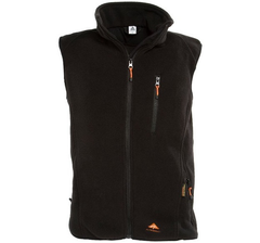 Värmeväst FIRE-FLEECE SVART / XS