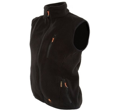 Värmeväst FIRE-FLEECE SVART / XS