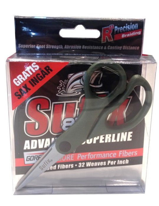 Flätlina Inkl. Sax - 0,18mm (12kg) SVART / ONE SIZE