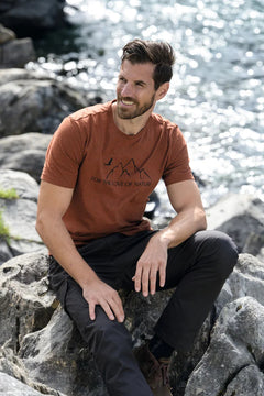 TSM T-shirt Mountain ORANGE / S