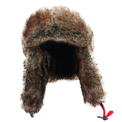 Flaps Mössa Syntetpäls RÖD/RUTIG / 57