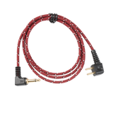 Audiokabel AC35P (3.5mm-Peltorkontakt, röd tygkabel) ONE SIZE