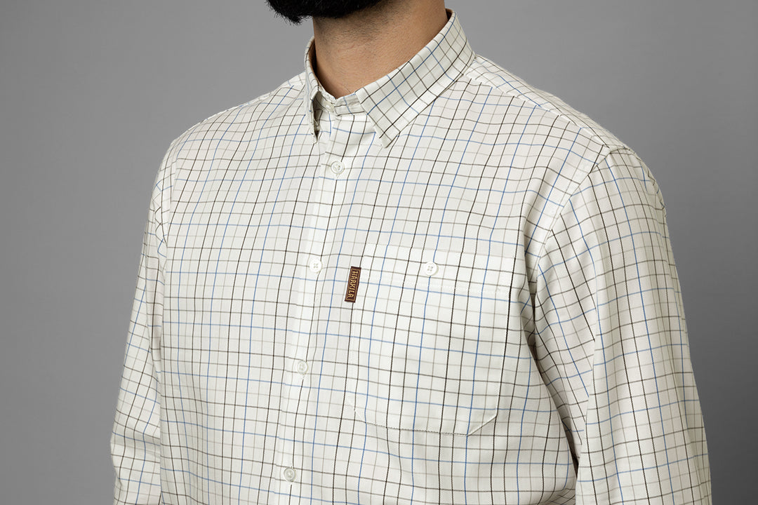 Allerston L/S skjorta STRONG BLUE/WHITE / S