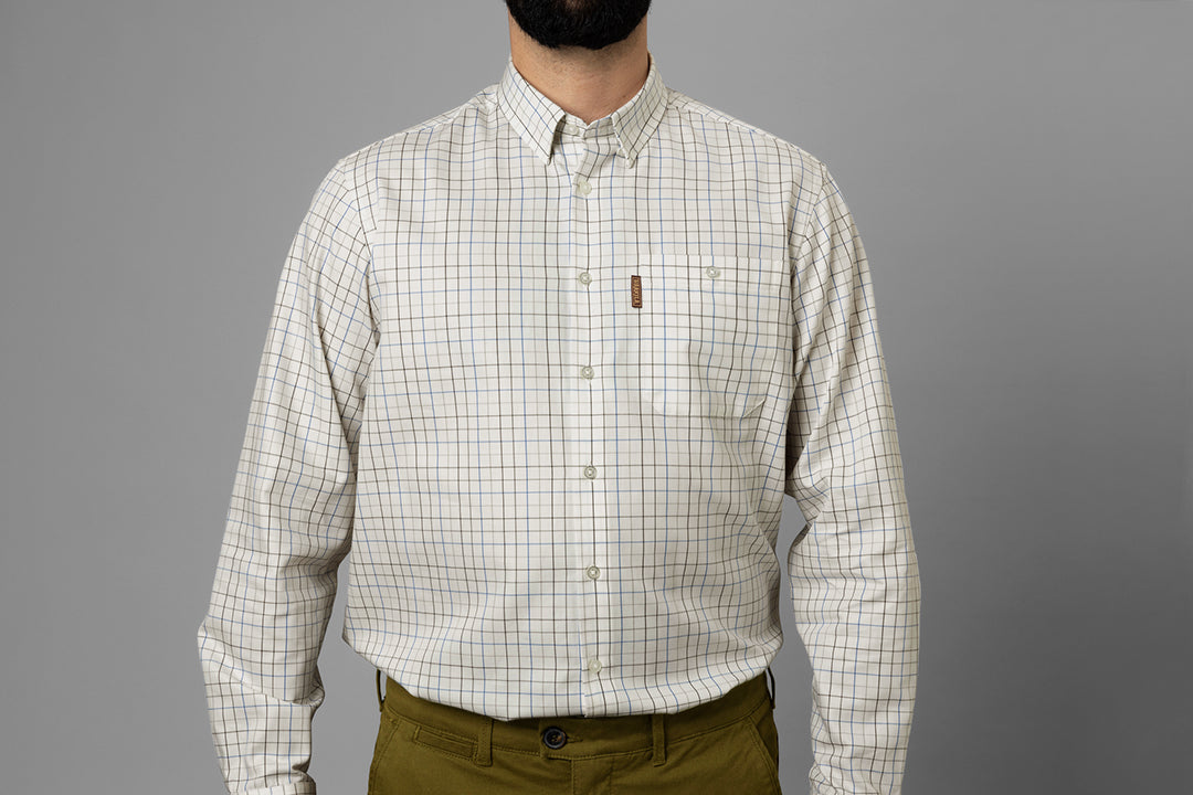 Allerston L/S skjorta STRONG BLUE/WHITE / S