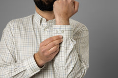 Allerston L/S skjorta STRONG BLUE/WHITE / S