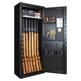 Vapenskåp SP8 Mini Inkl Led-belysning och frakt! SVART / UTAN KODLÅS