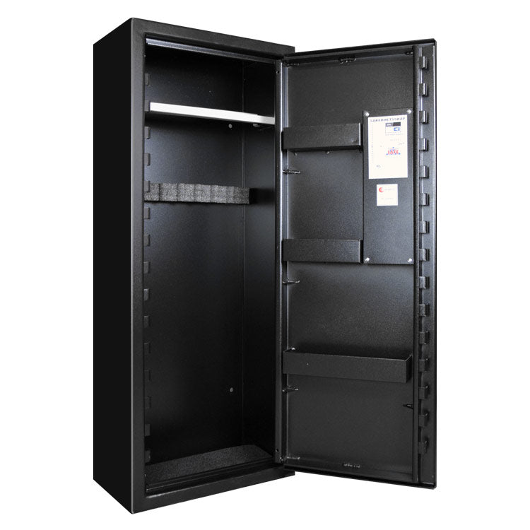 Vapenskåp SP8 Mini Inkl Led-belysning och frakt! SVART / UTAN KODLÅS