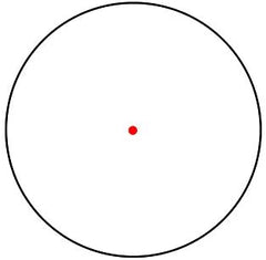 1x25 MRO 2.0 MOA Adj Red Dot SVART / ONE SIZE