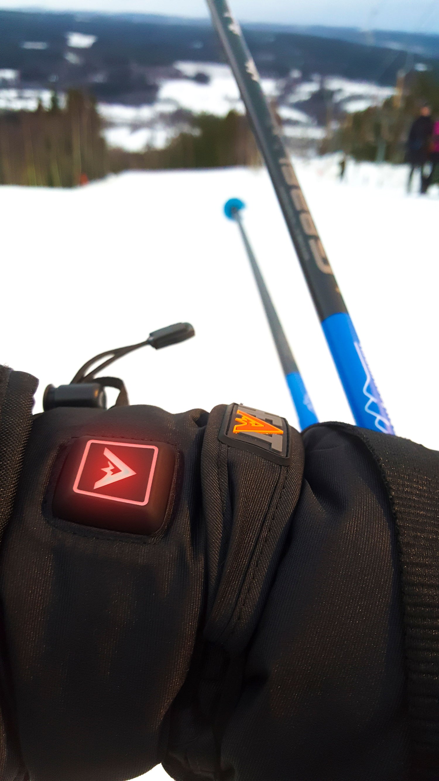 Värmevante inkl. batterier SVART / S/M