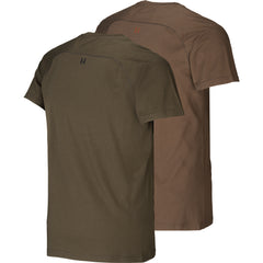 T-Shirt Logo 2-pack WILLOW GREEN/SLATE/BROWN / S