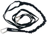 Racing Tug Line med Bungee/2 hundar SVART / ONE SIZE