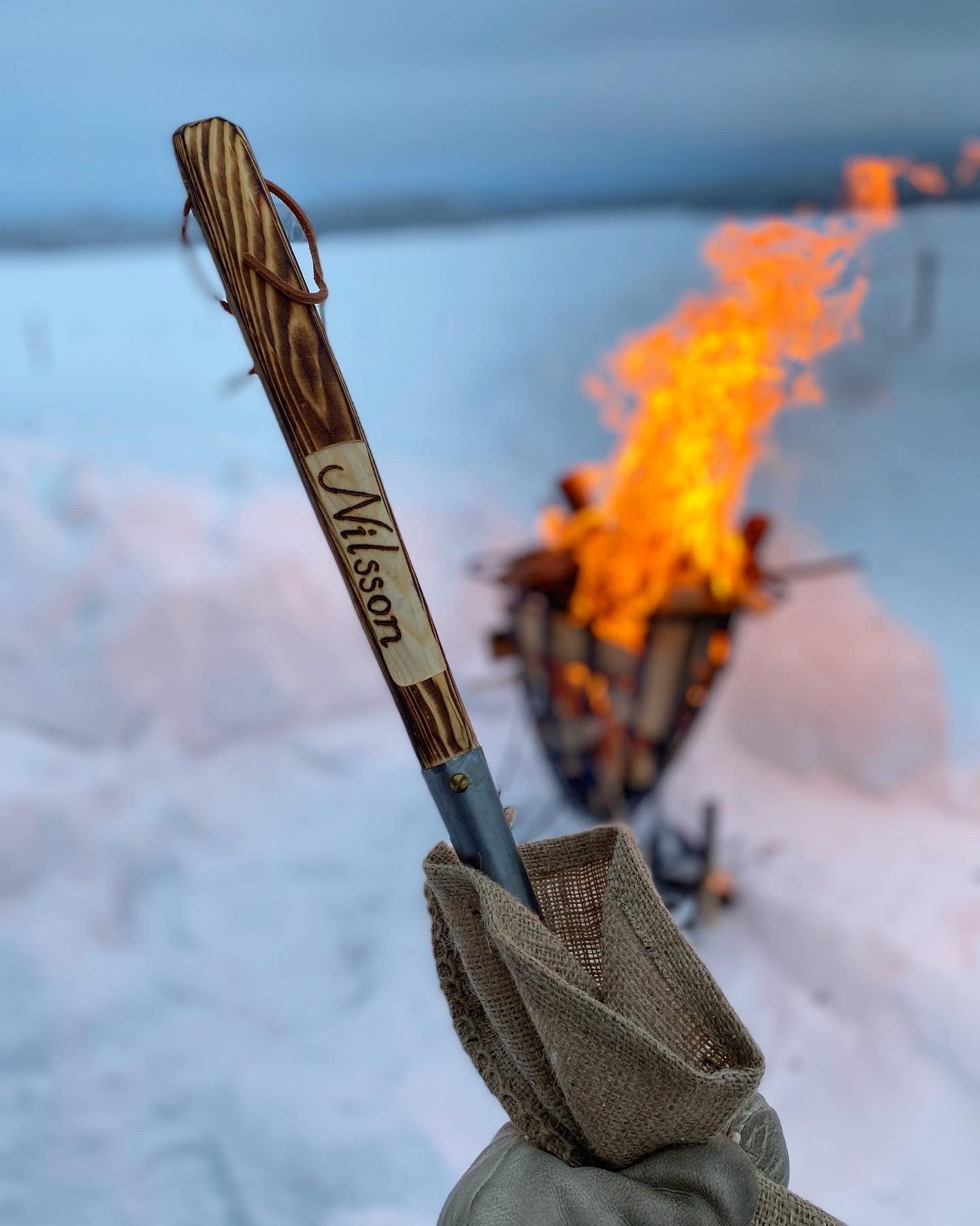 Kolbullepanna med namninbränning KORT (45CM)