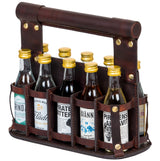 Snapsväska Brännö för 10 flaskor i skinn BRUN / ONE SIZE