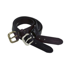 35 mm Läderbälte SVART / 75 CM