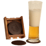 Glasunderlägg i skinn Älg, Björn, Rådjur, Vildsvin ONE SIZE