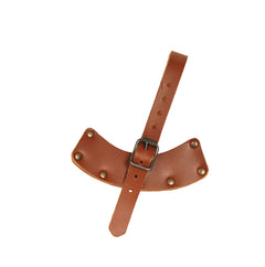 Yxskydd i läder COGNAC / ENKEL