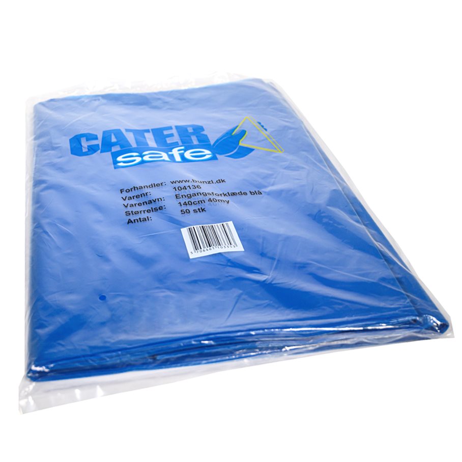 Förkläde engångs blå 50st BLÅ / ONE SIZE