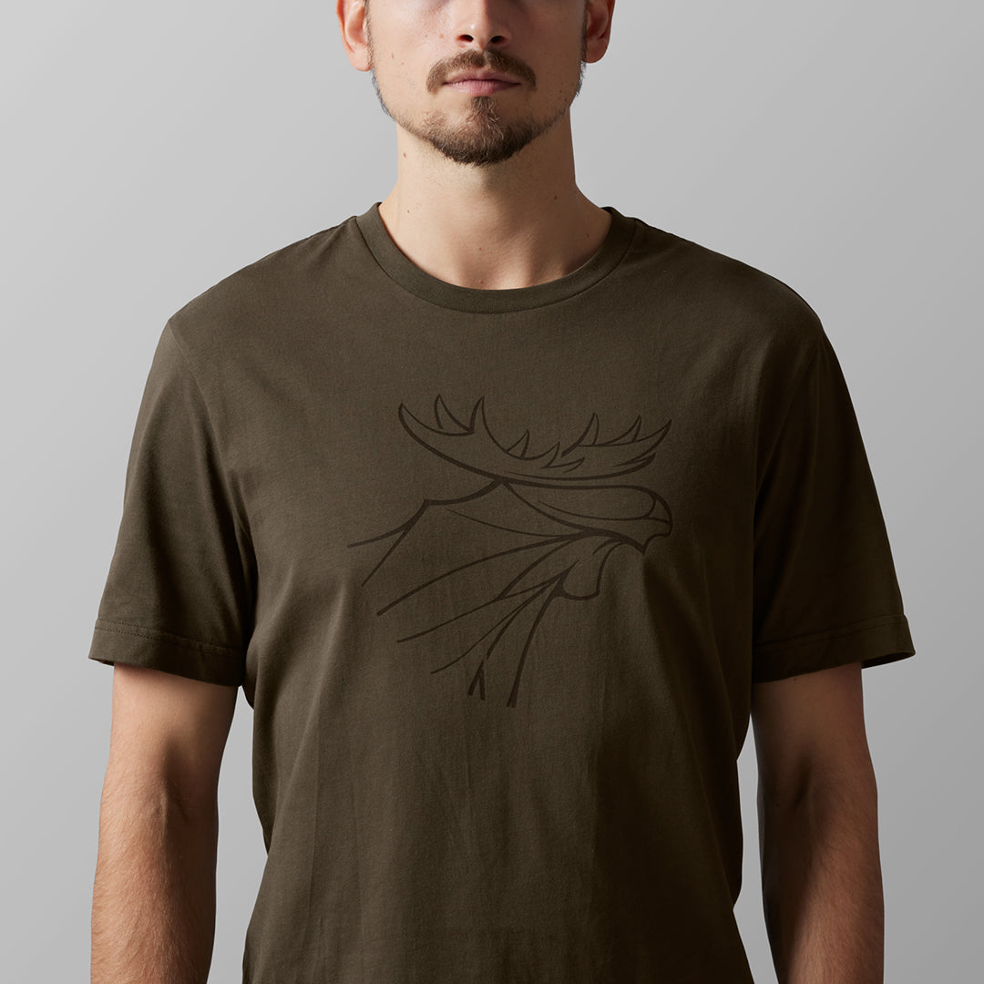 T-Shirt Graphic 2-pack - Willow Green/Slate brown WILLOW GREEN/SLATE/BROWN / S