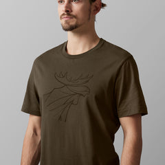 T-Shirt Graphic 2-pack - Willow Green/Slate brown WILLOW GREEN/SLATE/BROWN / S