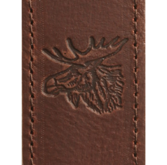 Vapenrem läder (smal) ÄLG