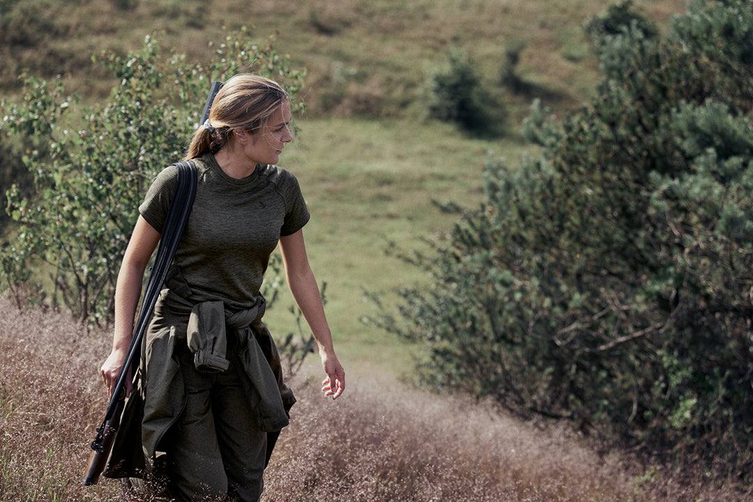 Active S/S T-Shirt Dam PINE GREEN / S