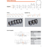 Ringar DIAMETER 1"/26 MM & HÖJD 14 MM