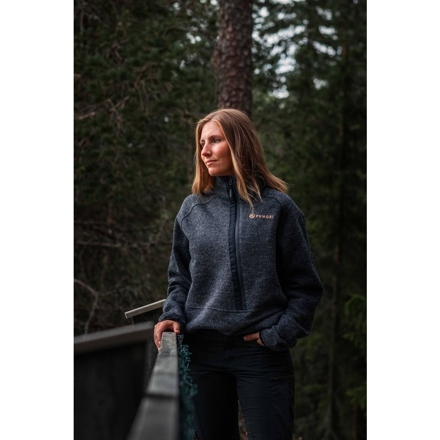 Hotagen Ulltröja Windstopper GRÅBLÅ / 3XL