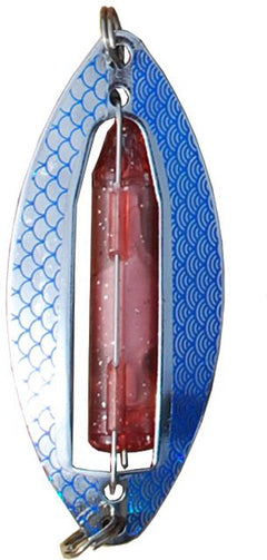 Rödingblänke Muskus SILVER/BLUE / 81 MM