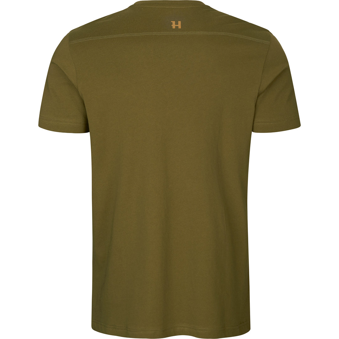 Logo t-shirt 2-pack ANTIQUE SAND/DARK OLIVE / 3XL
