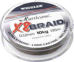 X8 Braid 135 m Flätlina GREY / 0,14 MM