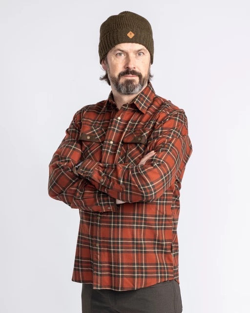 Skjorta Prestwick Exclusive D.TERRACOTTA/D.GREEN / S