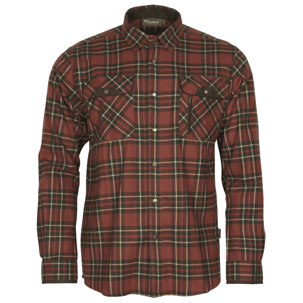 Skjorta Prestwick Exclusive D.TERRACOTTA/D.GREEN / 3XL